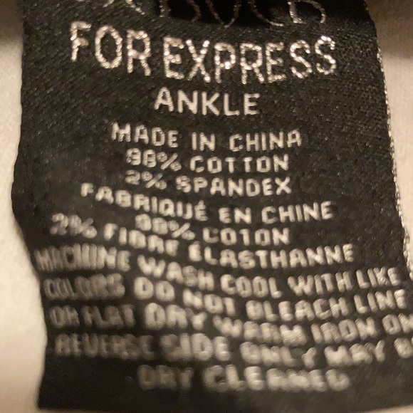 Express Skinny Ankle Jeans Zipper Bottoms - Picture 9 of 9